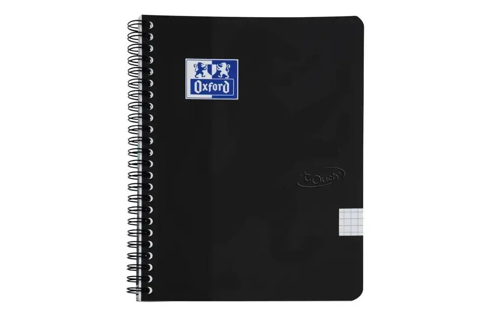 Spiralblok Oxford Sort Touch A5 Kvardreret 140 Sider 90G