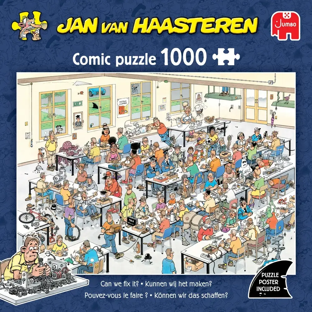 Jan Van Haasteren puslespil med 1000 brikker Can we fix it? 
