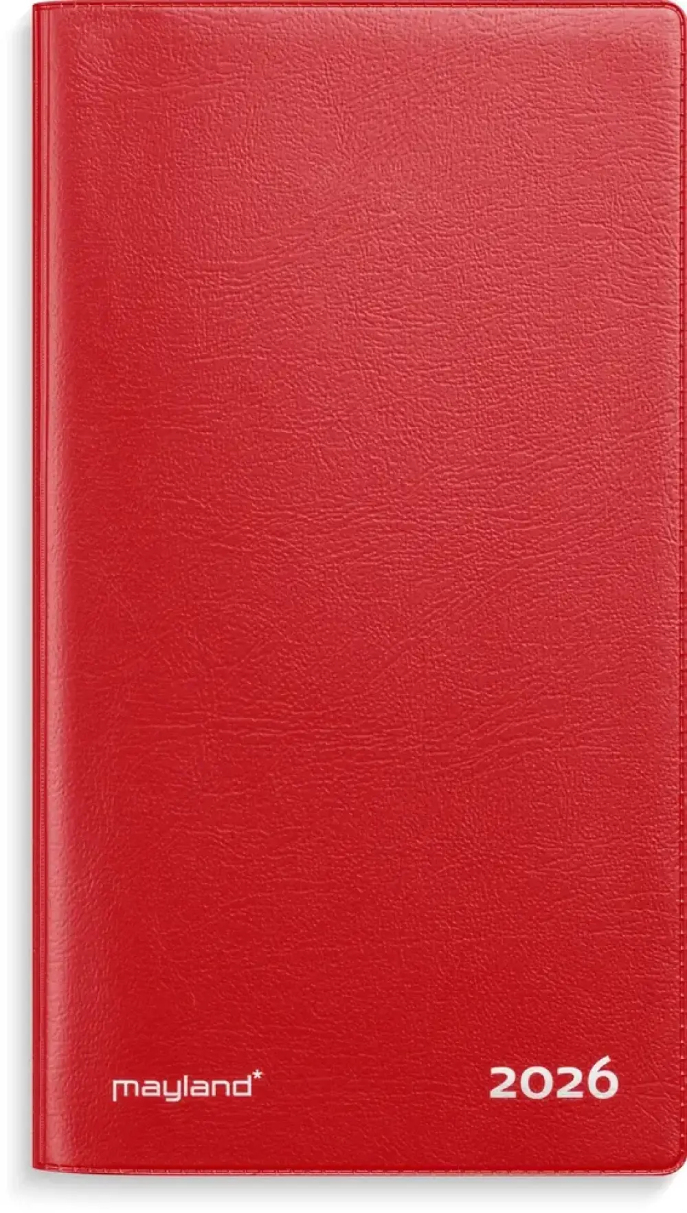 Index planner 2026 måned vinyl rød