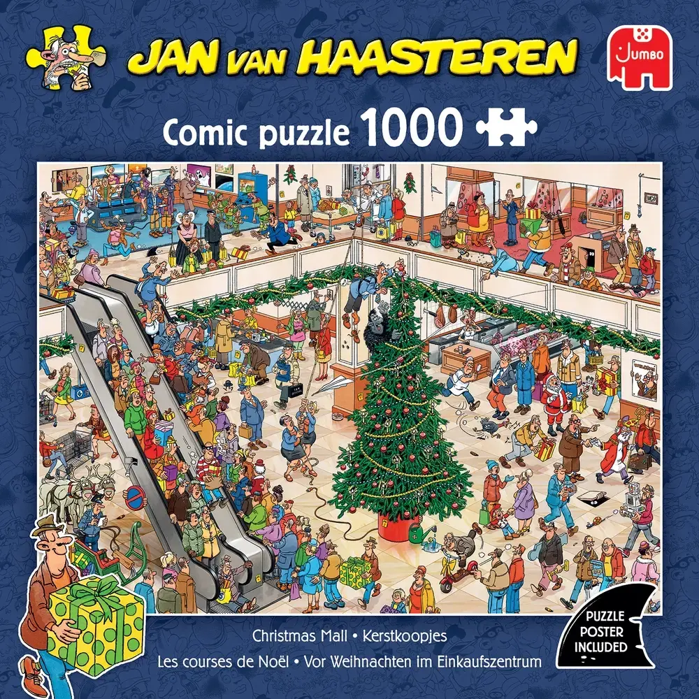 PUSLESPIL JVH CHRISTMAS MALL 1000 BRIKKER