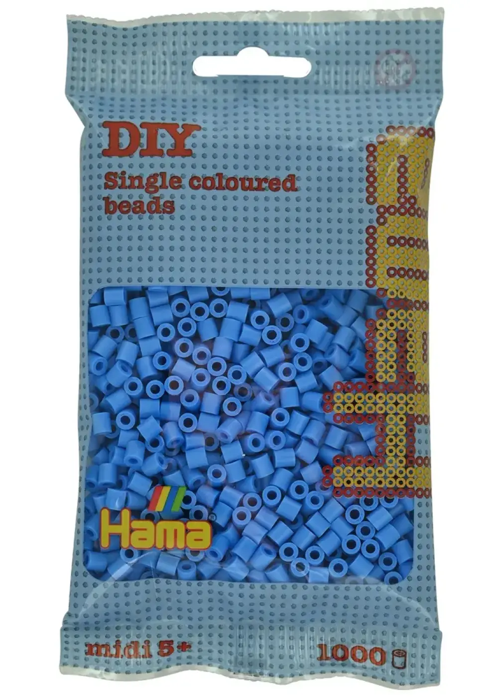Hama midi perler 1000 stk klar blå 119