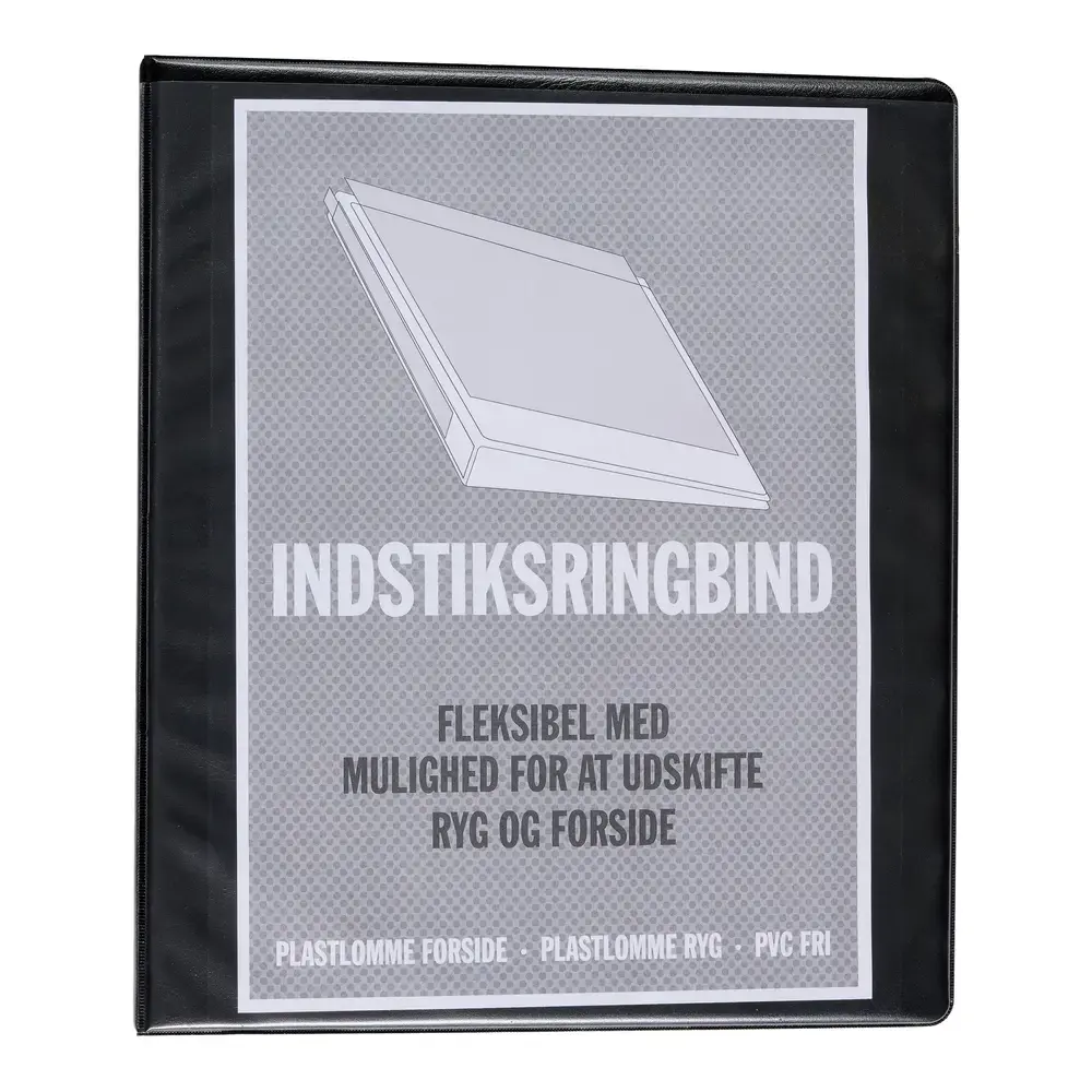 Indstiksringbind Relief hvid A4 56mm