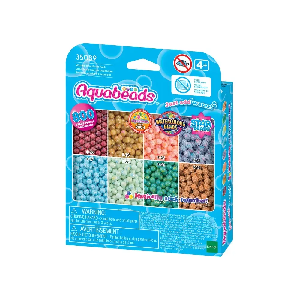 AQUABEADS Pakke med vandfarve perler