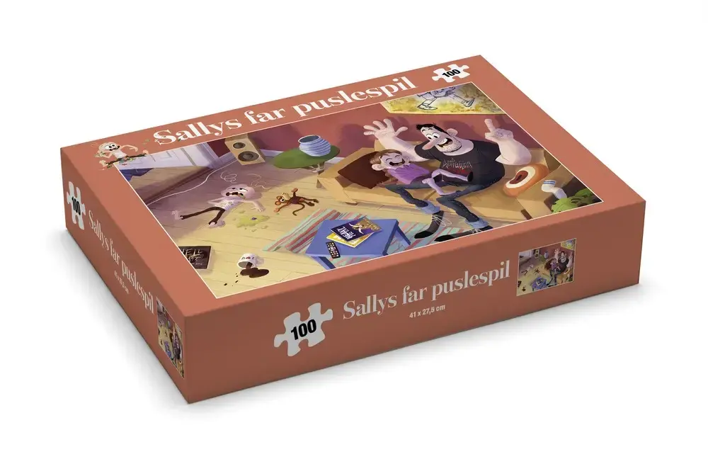 Sallys far puslespil, 100 brikker