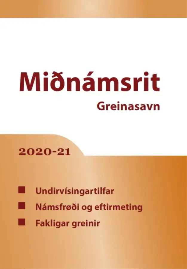 Miðnámsrit, Greinasavn (22)