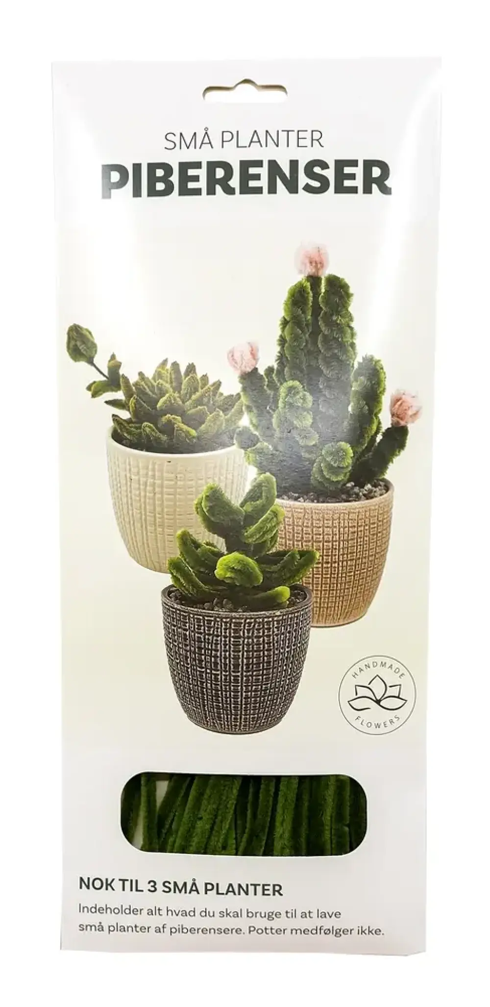 Piberenser Små planter kaktus 3 stk