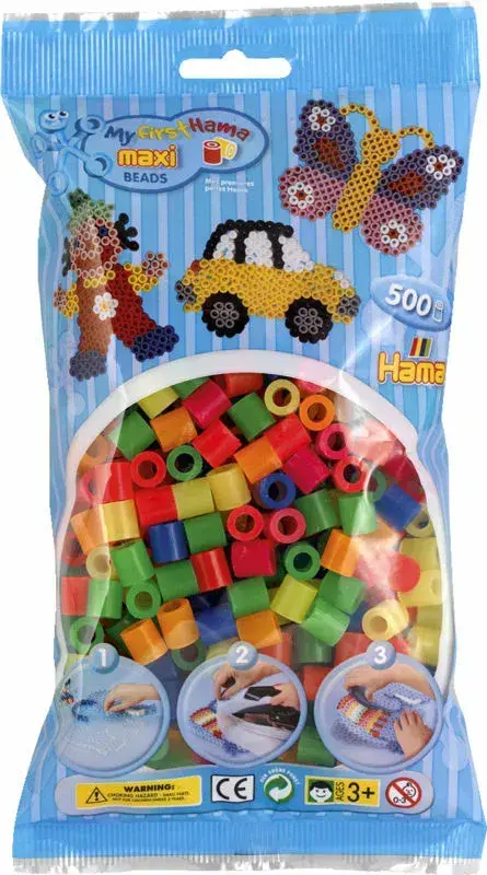 Hama maxi perler 500 pastel mix