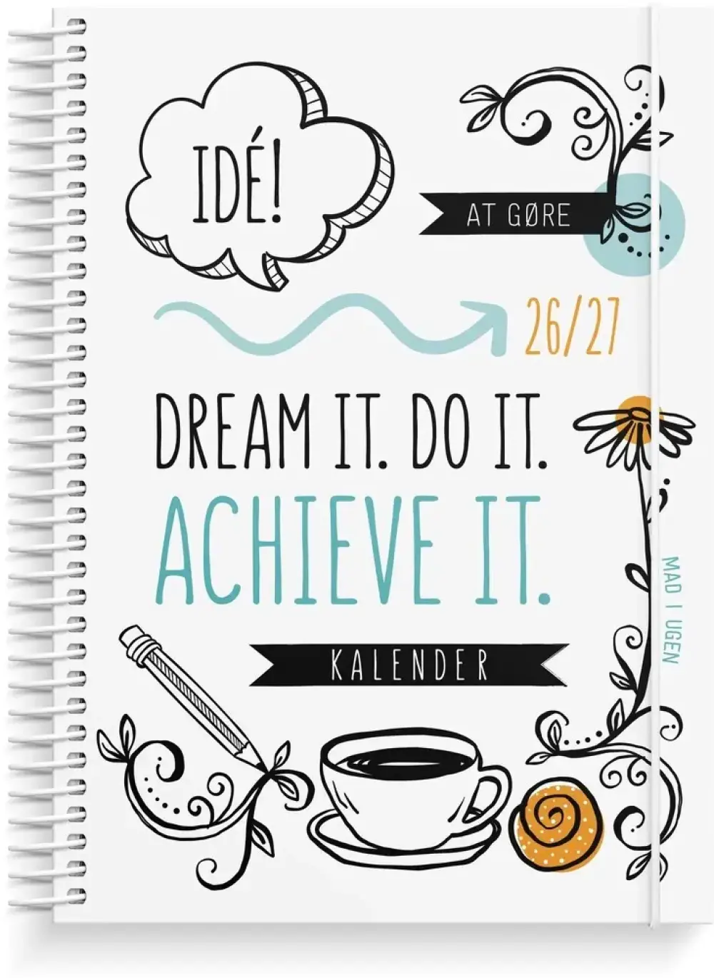 Mayland STUDIEKALENDER 26/27 A5 DOODLE I M/UGEopslag