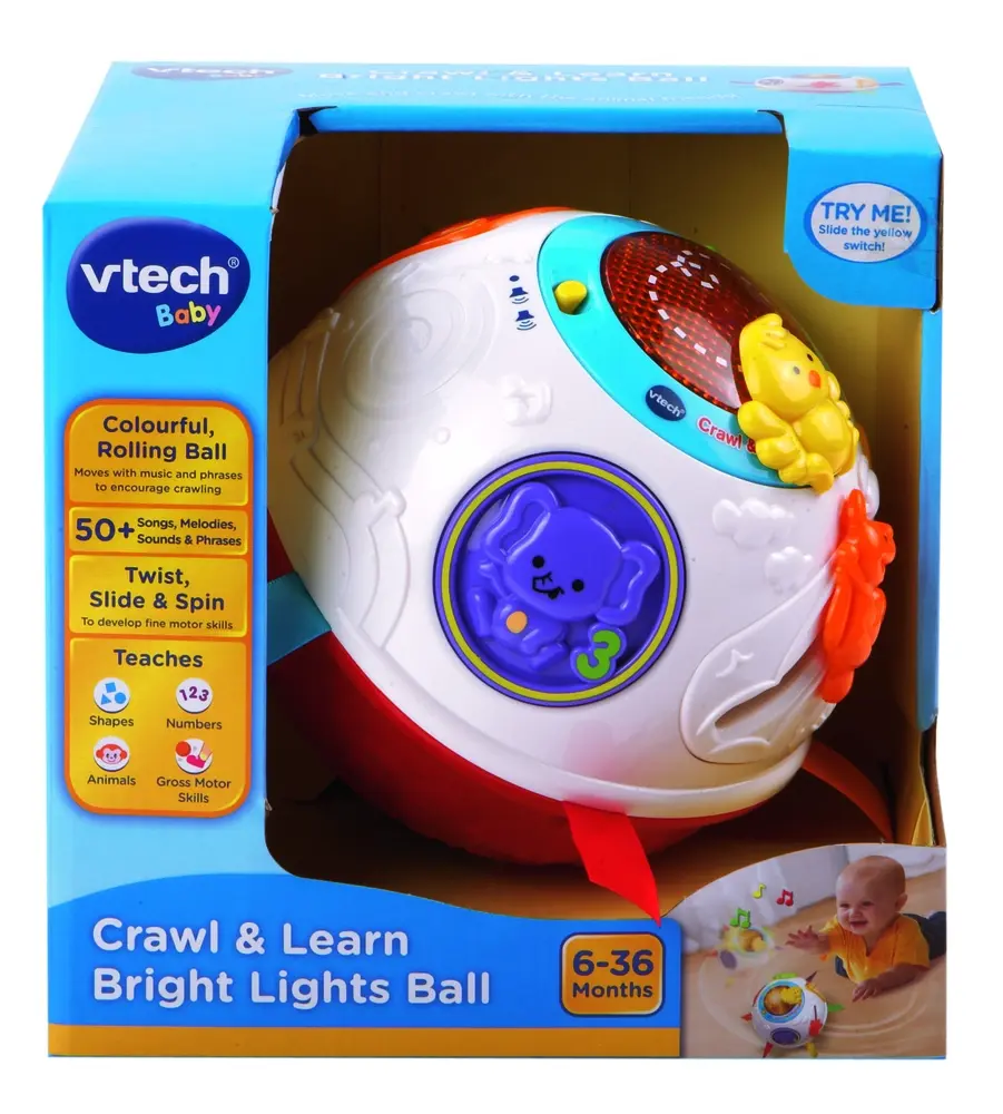 Vtech Baby kravle- og lærebold DK