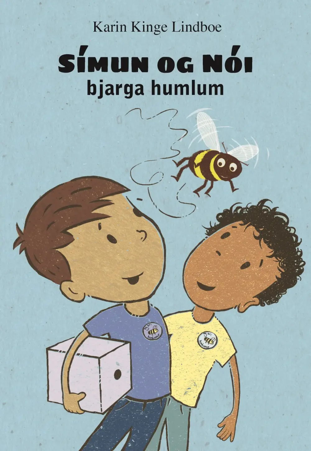 Símun og Nói bjarga humlum