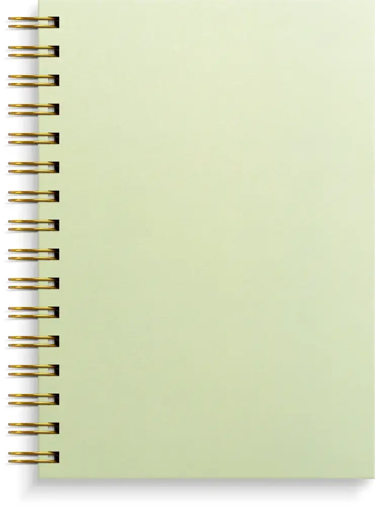 Notesbog A5 green pattern 150 linjeret sider