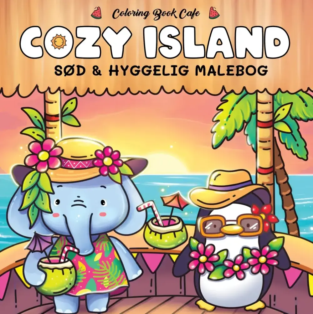 Malebog: Cozy Island - Cozy Coloring