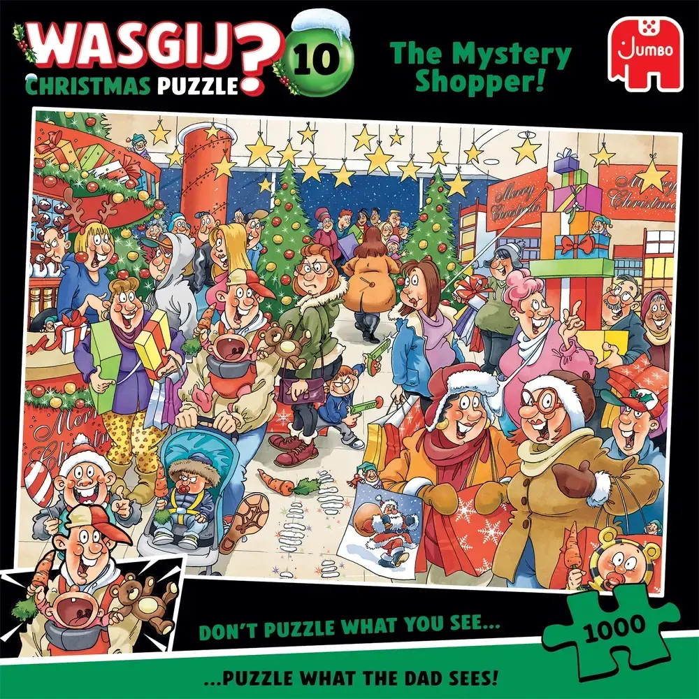 PUSLESPIL WASGIJ CHRISTMAS 10 MYSTERY SHOPPER! 1000 BRIKKER