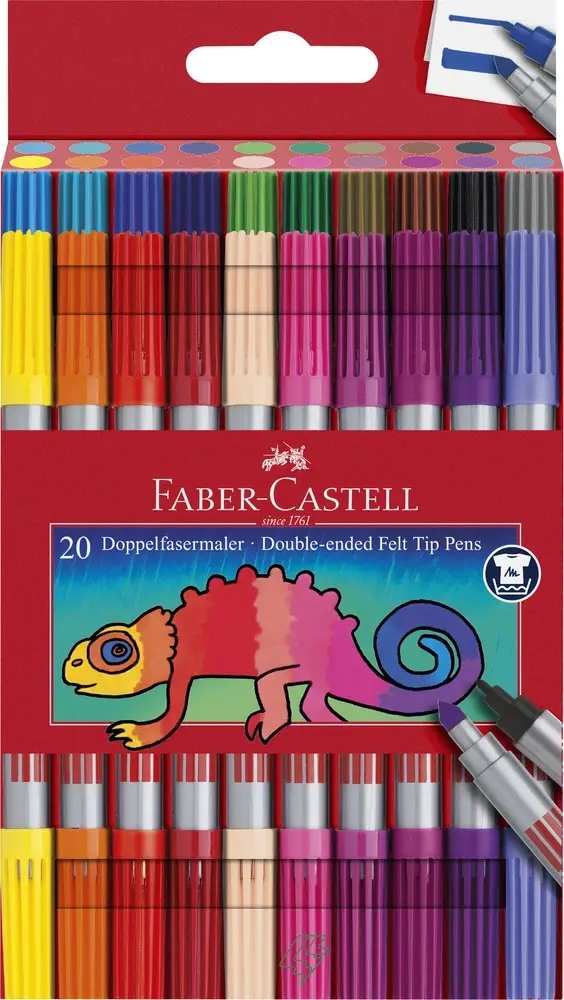 Tusser  Faber-Castell 2 spidser 20 stk.