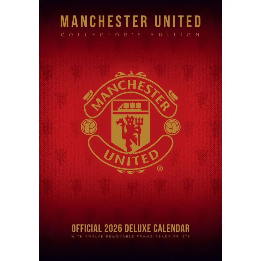 MANCHESTER UNITED FC 2026 A3 DELUXE CALENDAR