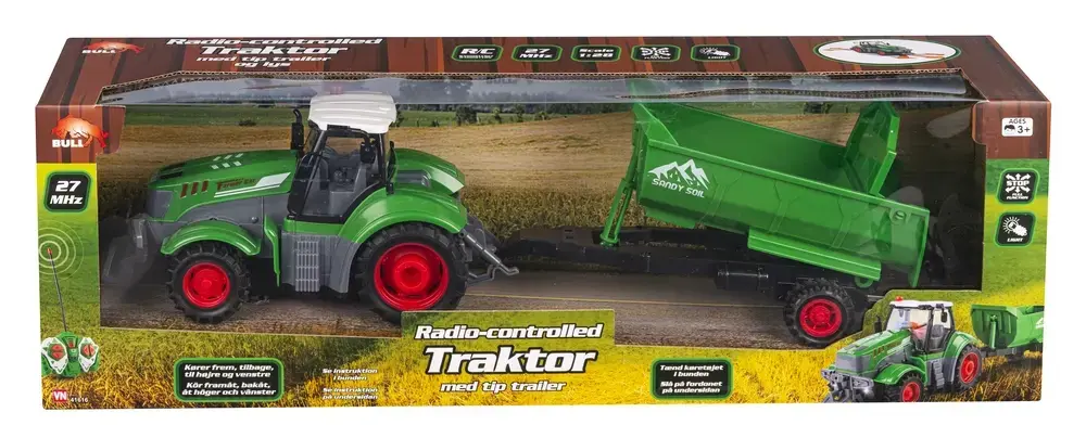RC TRAKTOR MED ANHÆNGER