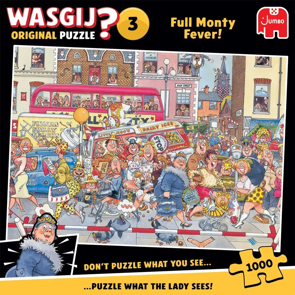 PUSLESPIL WASGIJ ORIGINAL 3 FULL MONTY FEVER! 1000 BRIKKER