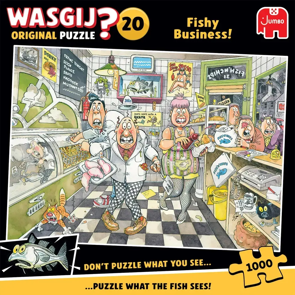 PUSLESPIL WASGIJ ORIGINAL 20 FISHY BUSINESS! 1000 BRIKKER