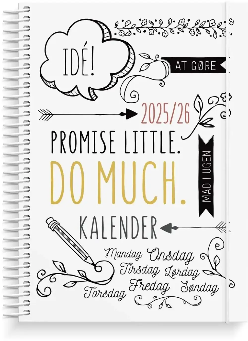 Mayland studiekalender 25/26 A5 doodle i m/ugeopslag