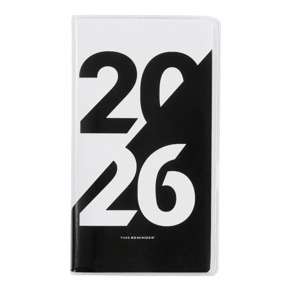 Månedskalender 2026 Klassisk Sort/Hvid