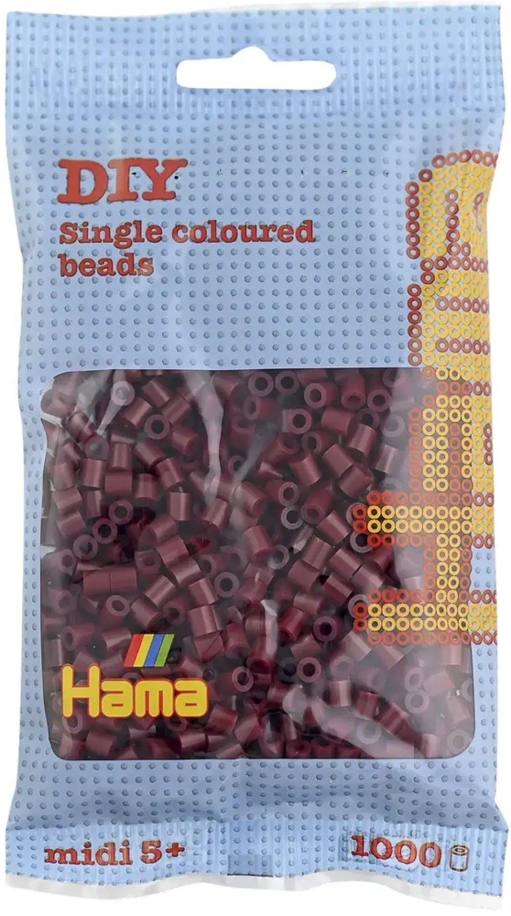 Hama midi perler 1000 stk bordeaux 30