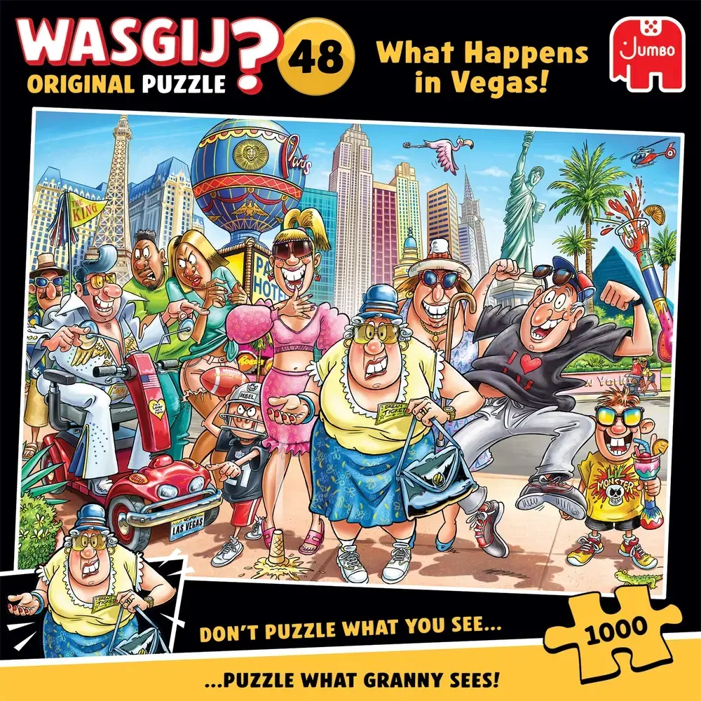 Puslespil Wasgij Original 48 What Happens in Vegas 1000 brik