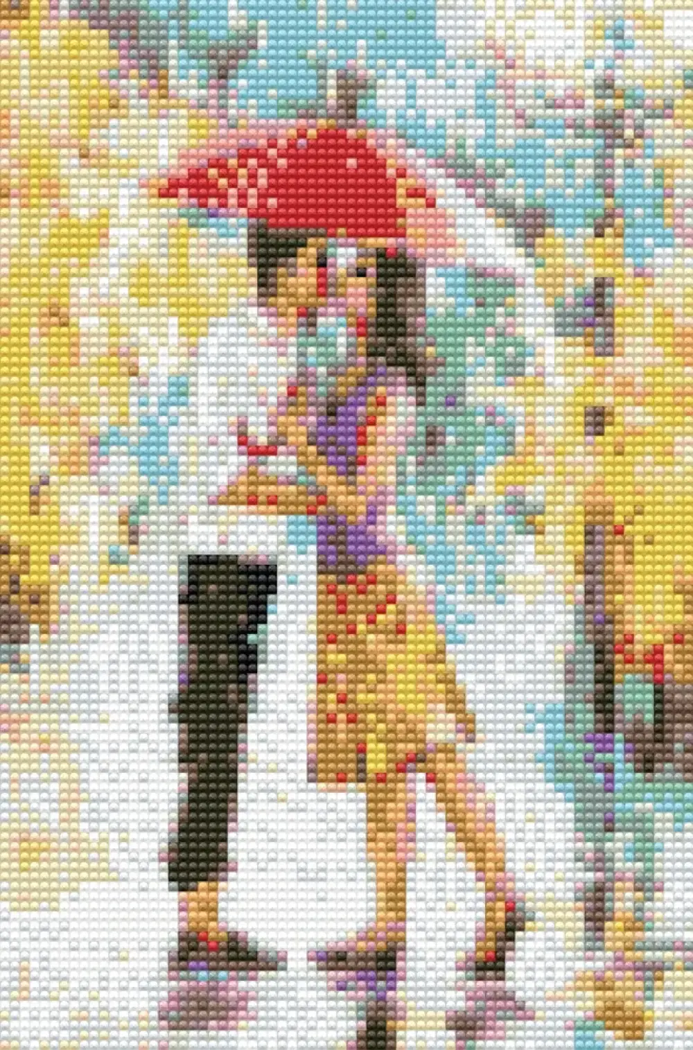 Diamond art flamingoer m/solnedgang 20 x 30 cm