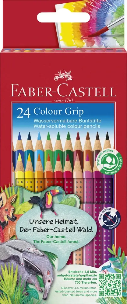 Farveblyant grip Faber-Castell 24 stk