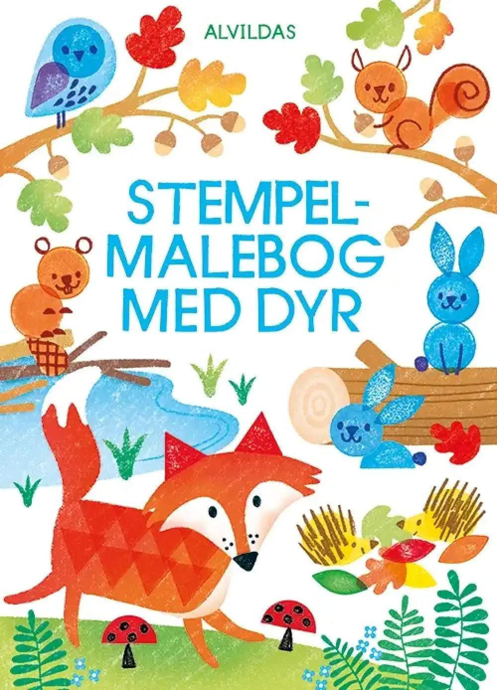 Alvildas stempel-malebog med dyr