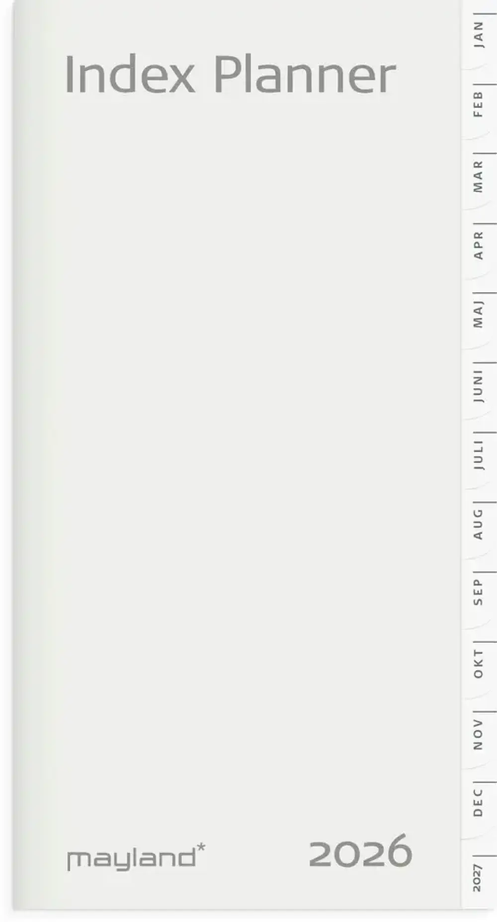 Index planner 2026 måned refill 