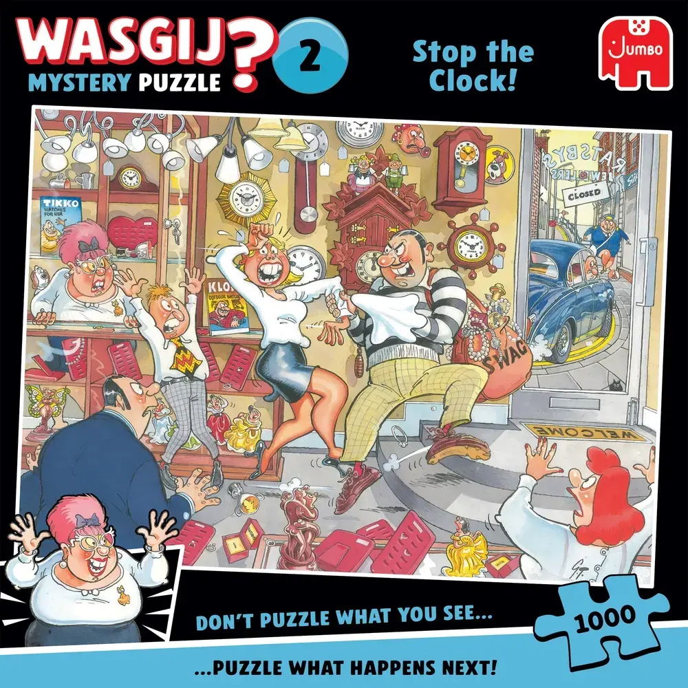 PUSLESPIL WASGIJ MYSTERY 2 STOP THE CLOCK! 1000 BRIKKER