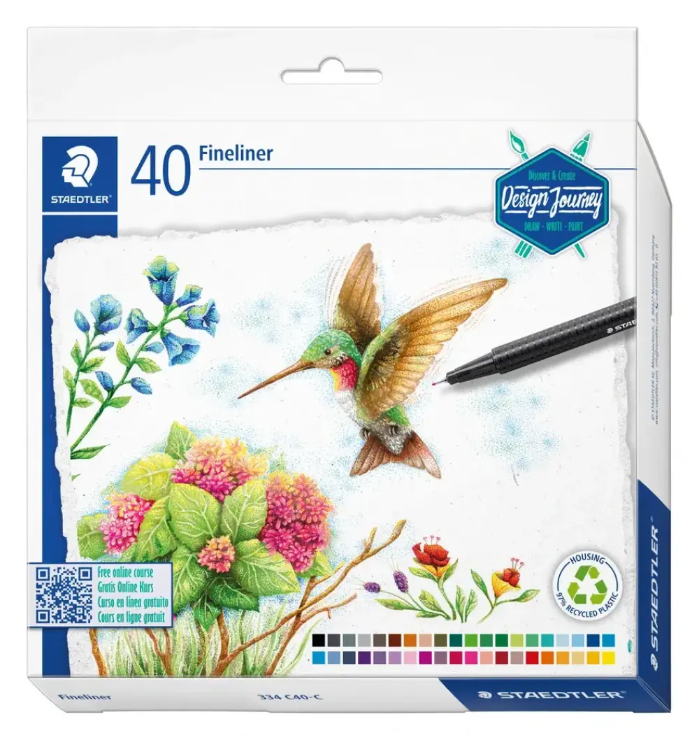 Staedtler fineliner Triplus 40 ass farver