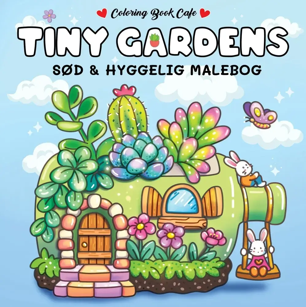 Malebog: Tiny Gardens - Cozy Coloring