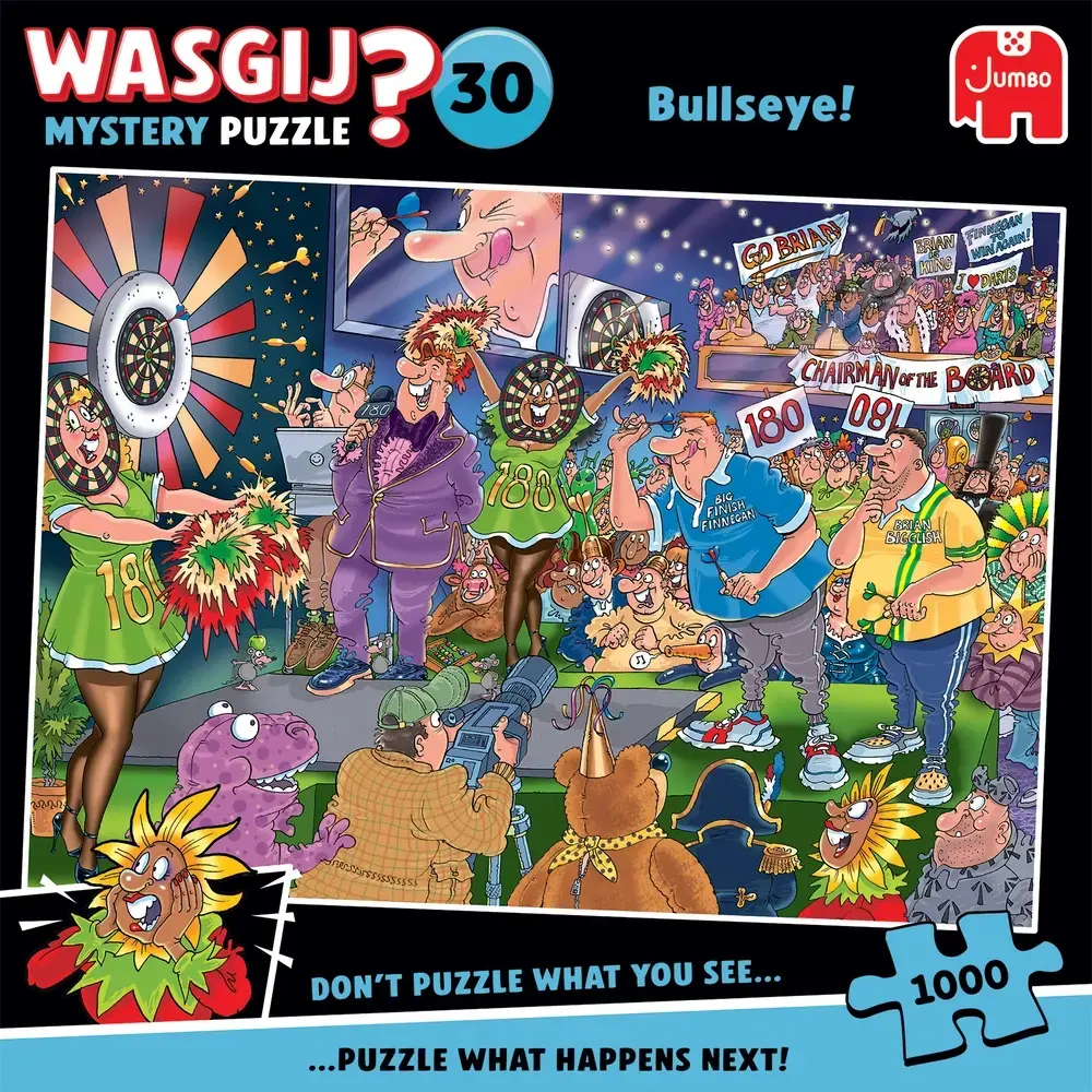 Puslespil Wasgij Mystery 30  Bullseye! 1000 brikker