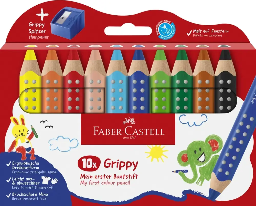 Farveblyant Faber-Castell Grippy Jumbo 