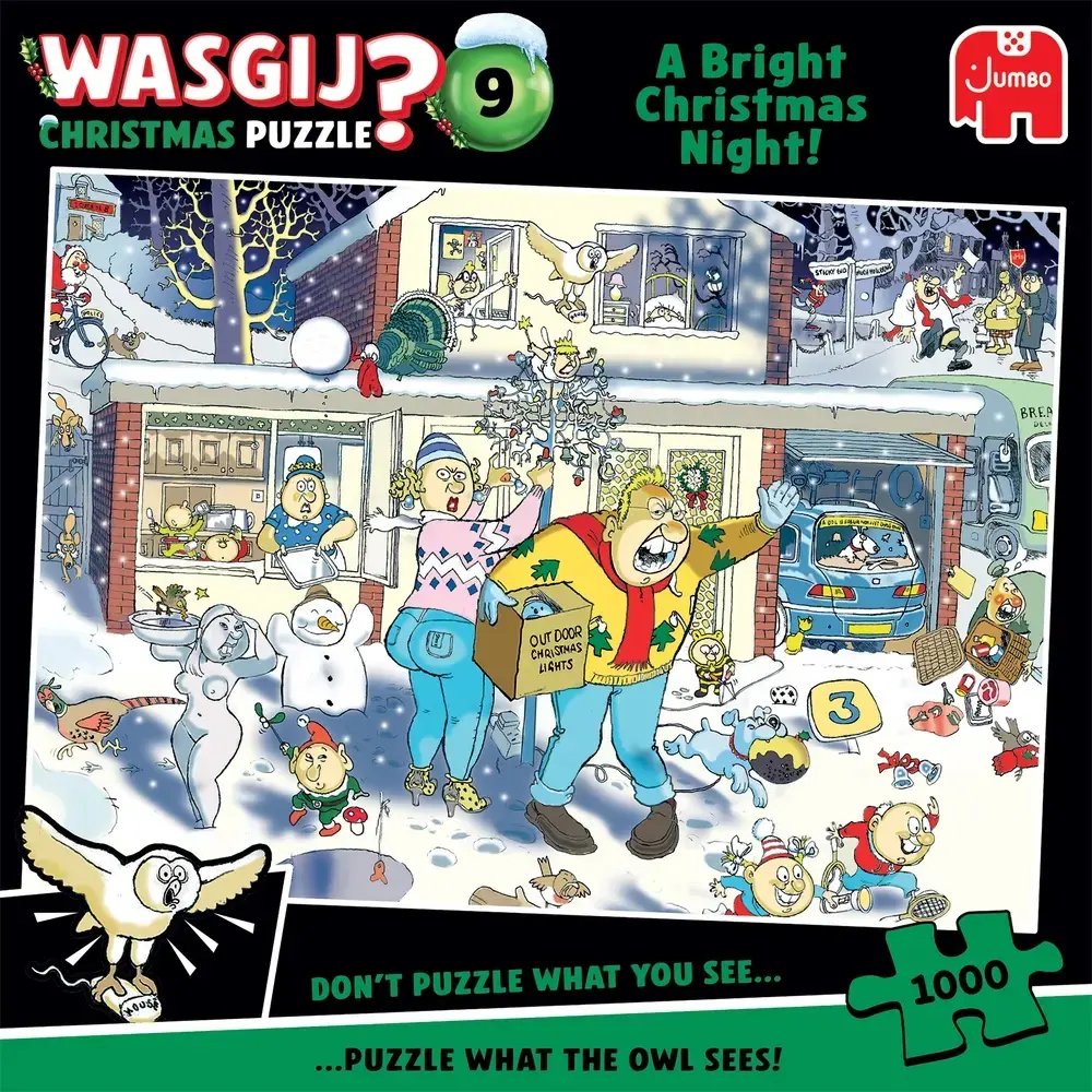 PUSLESPIL WASGIJ CHRISTMAS 9 A BRIGHT CHRISTMAS NIGHT! 1000 BRIKKER