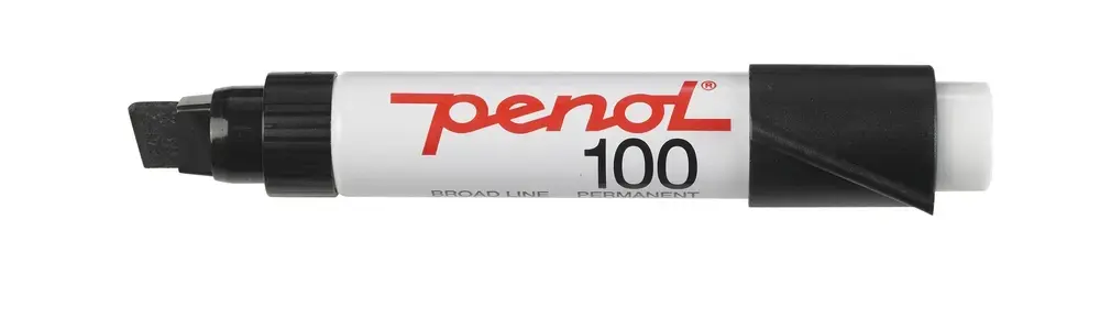 Marker Penol 100 3-10mm rød permanent