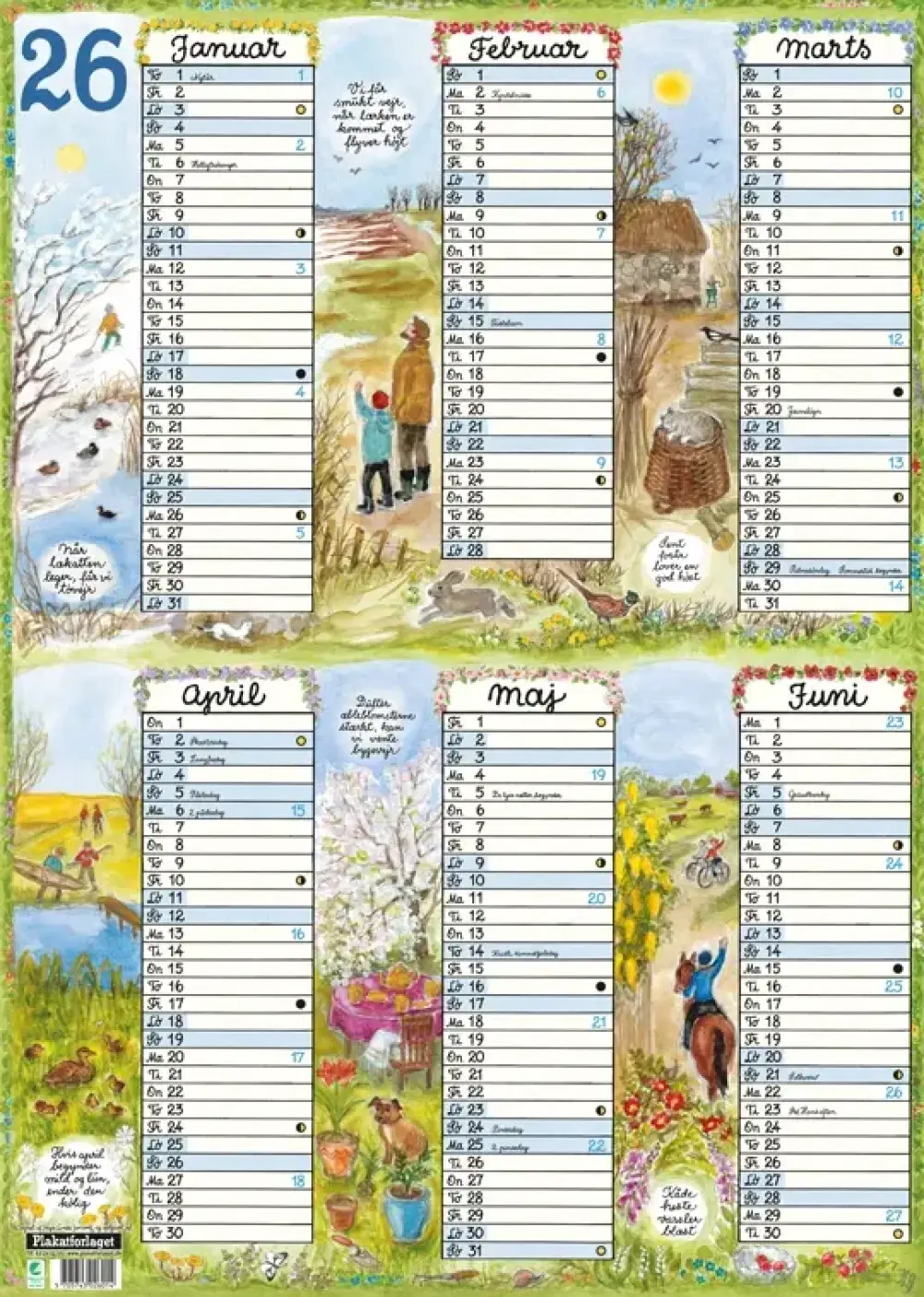 Plakatkalender 2026 2 Ark
