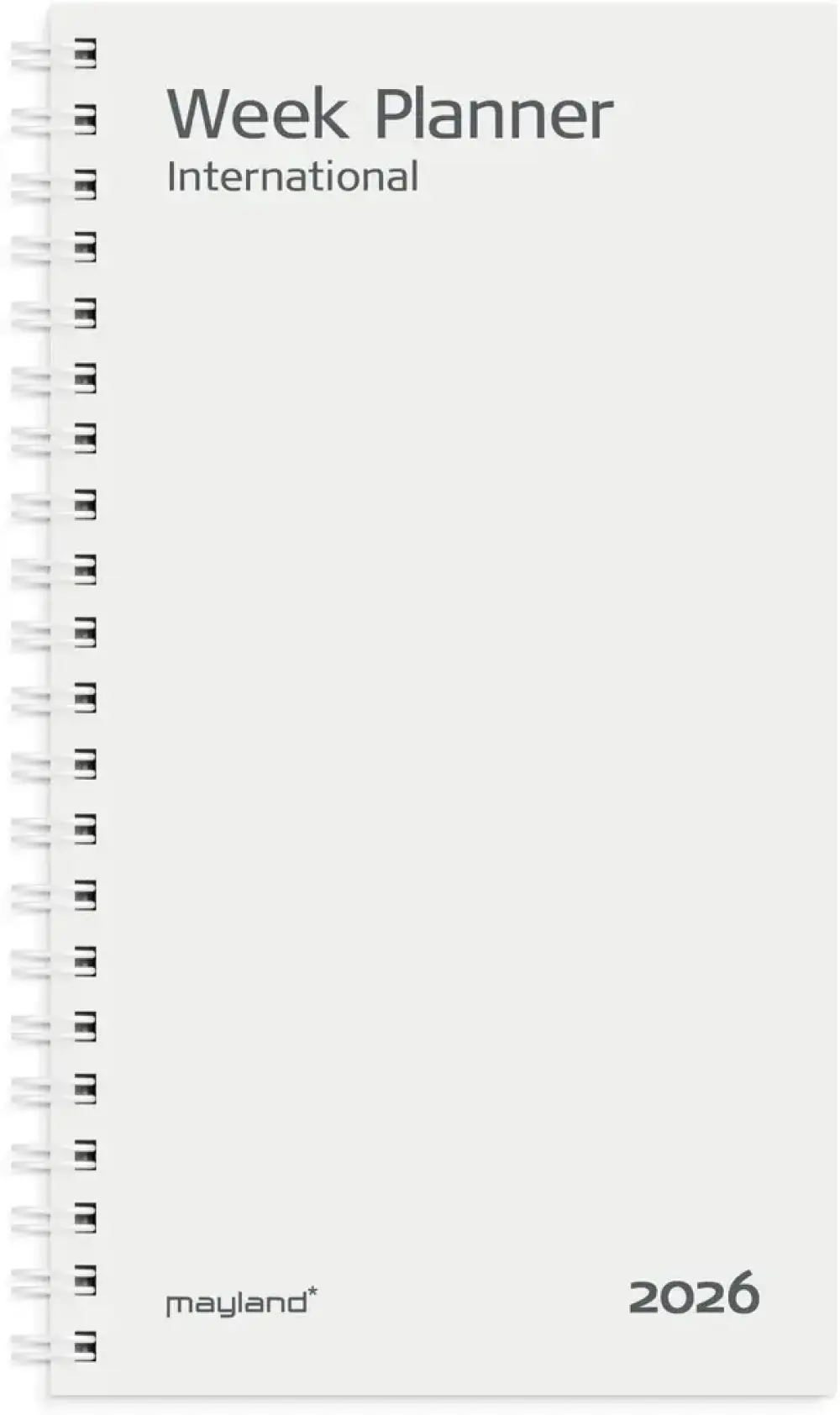 Week international 2026 refill tværformat