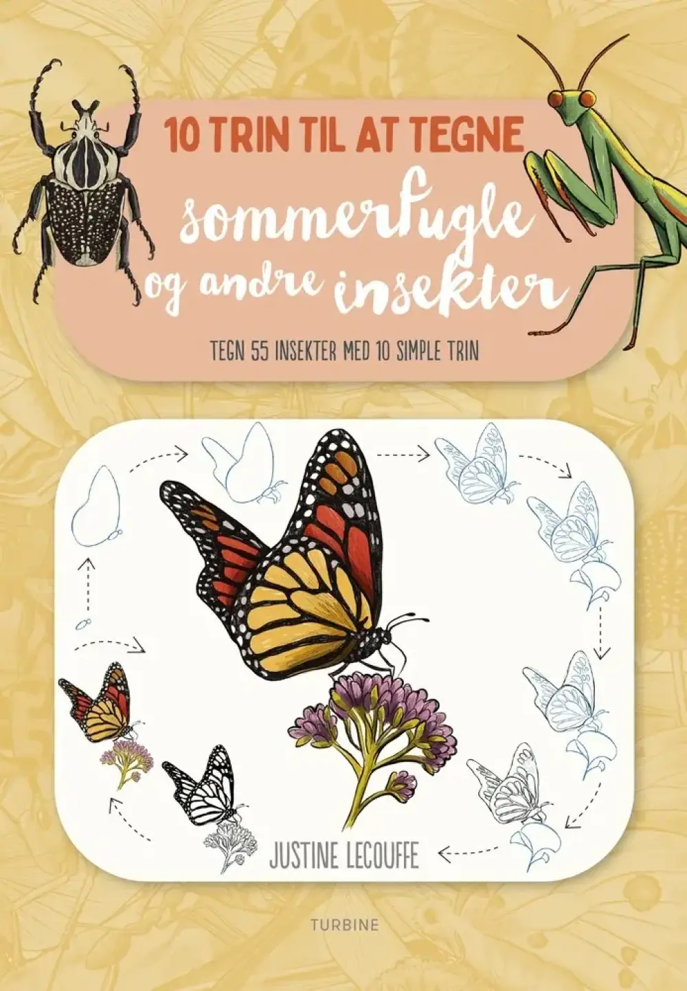 10 trin til at tegne sommerfugle og andre insekter