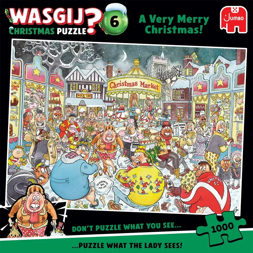 PUSLESPIL WASGIJ 6 A VERY MERRY CHRISTMAS 1000 BRIKKER