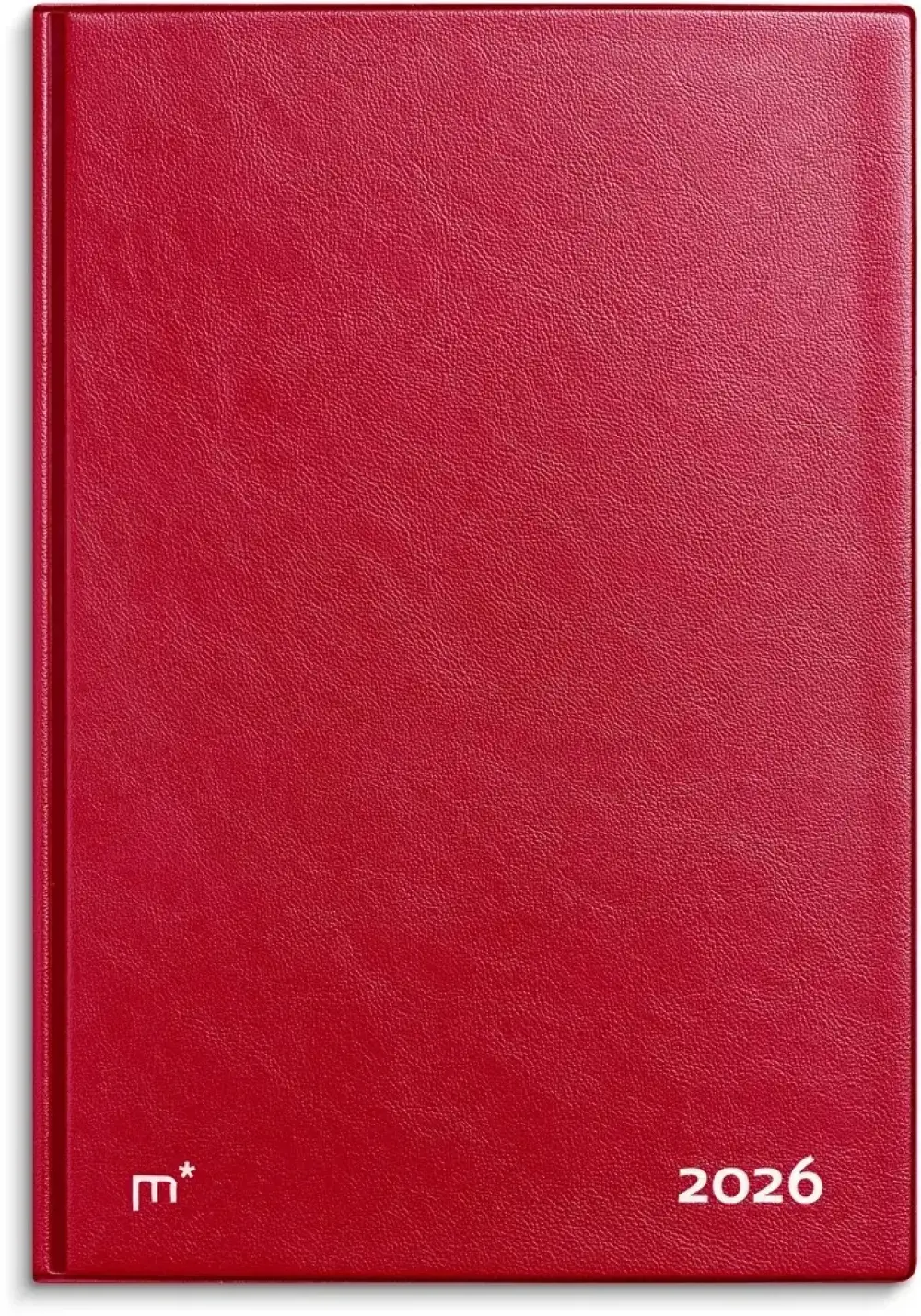 Kalender city diplomat 2026 uge vinyl rød