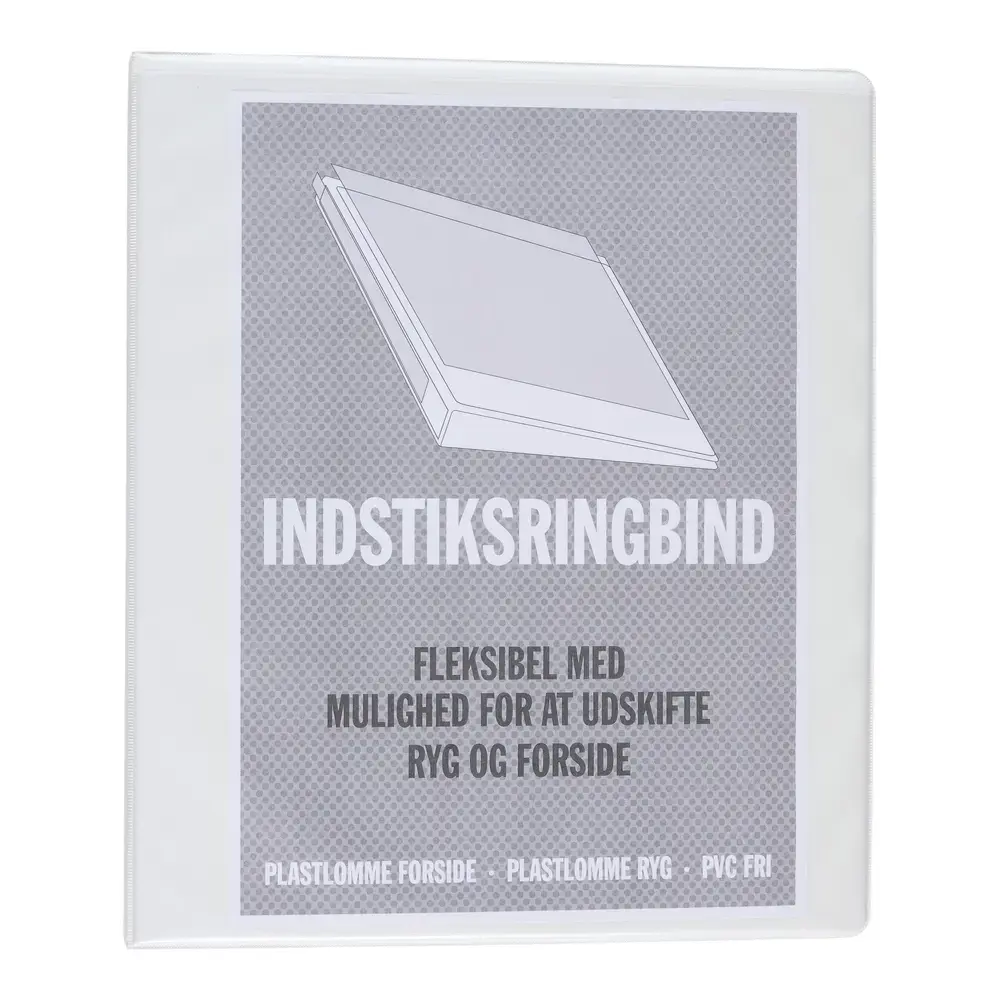 Indstiksringbind Relief hvid A4 56mm