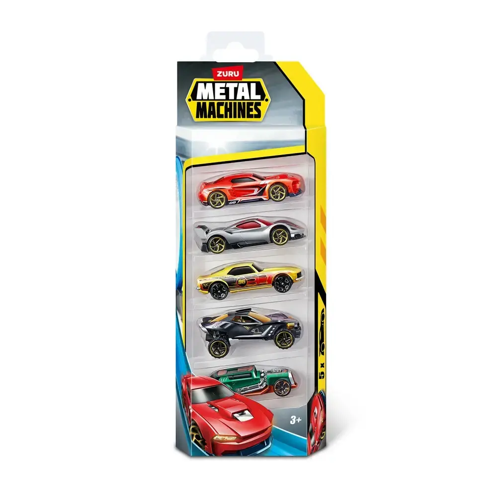 Metal Machines Mini Racing Car 5-pak