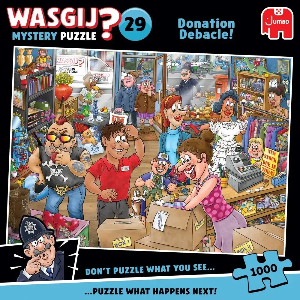 Puslespil Wasgij Mystery 29 Donation Debacle! 1000 brikker