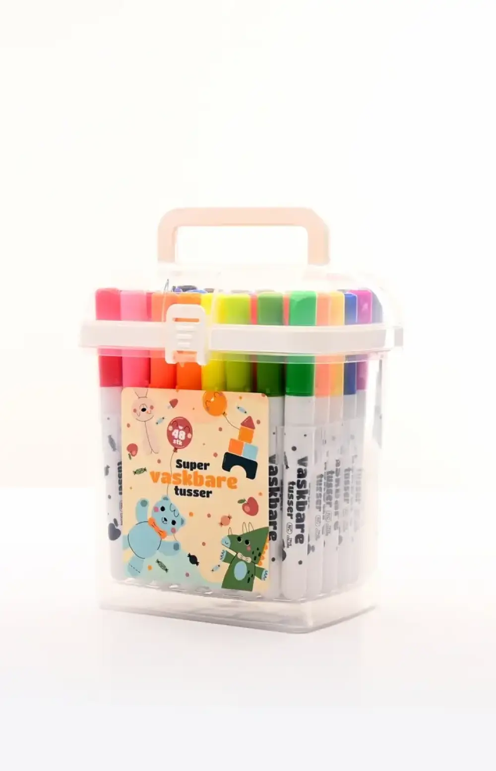 Tusser vaskbare 48 stk i pp boks