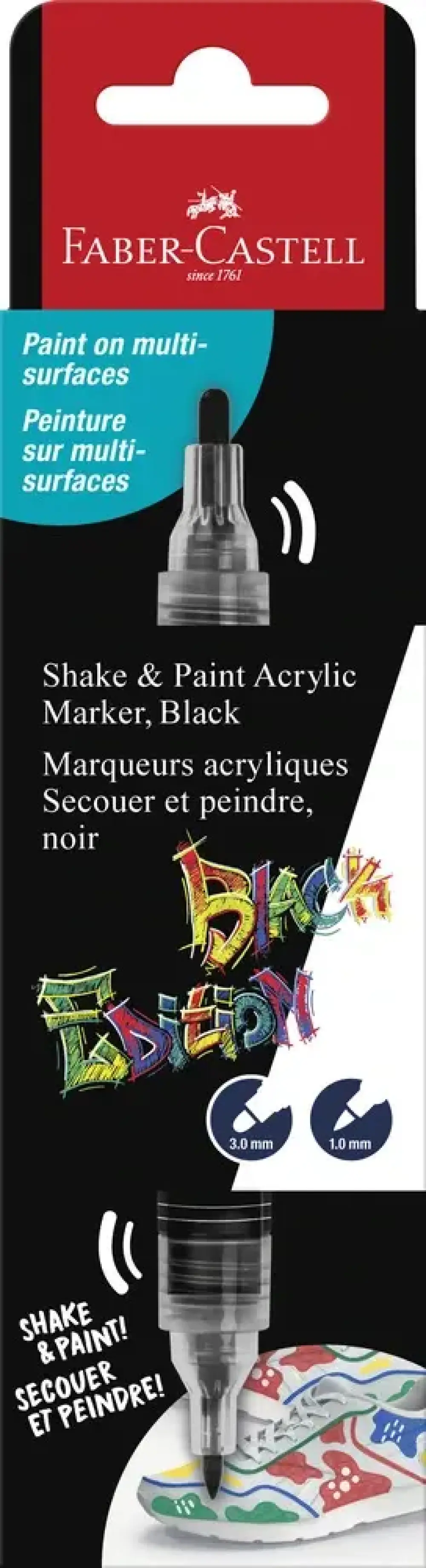 Marker Faber-Castell Sort Black Edition Shake & Paint 2I1