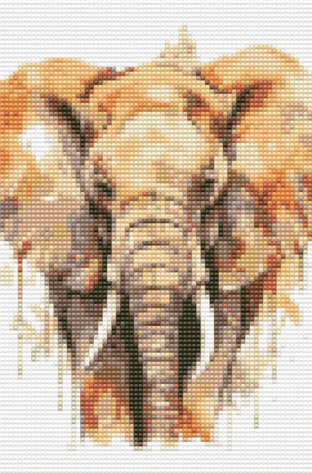 Diamond art flamingoer m/solnedgang 20 x 30 cm