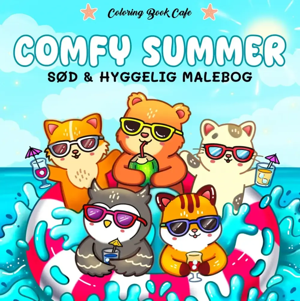 Malebog: Comfy Summer - Cozy Coloring