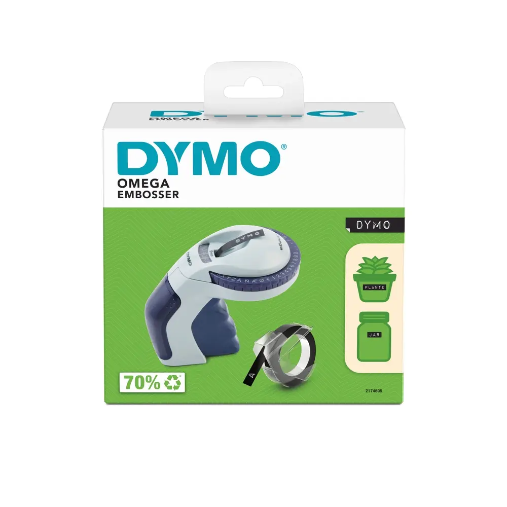 Dymo Omega medfølger 1 rulle sort tape